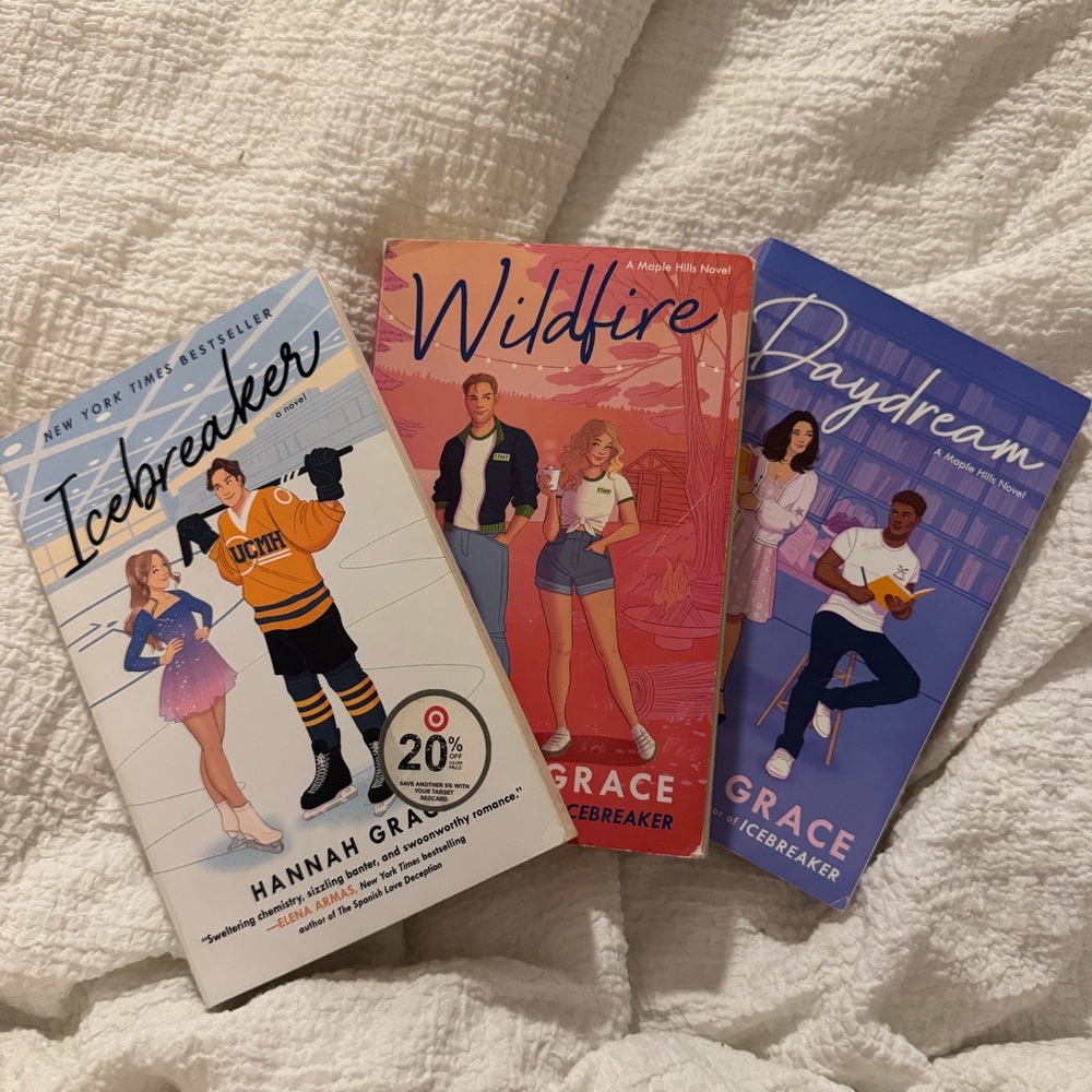 Icebreaker, Wildfire, and Daydream Books by Hannah Grace